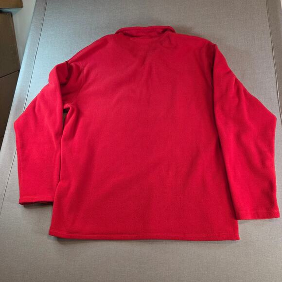 The North Face Men’s Red Polartec Classic Quarter Zip Fleece Pullover Size Large - Picture 14 of 14